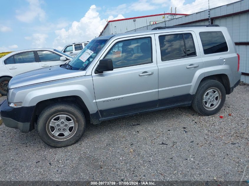 2014 Jeep Patriot Sport VIN: 1C4NJPBAXED572968 Lot: 39773759