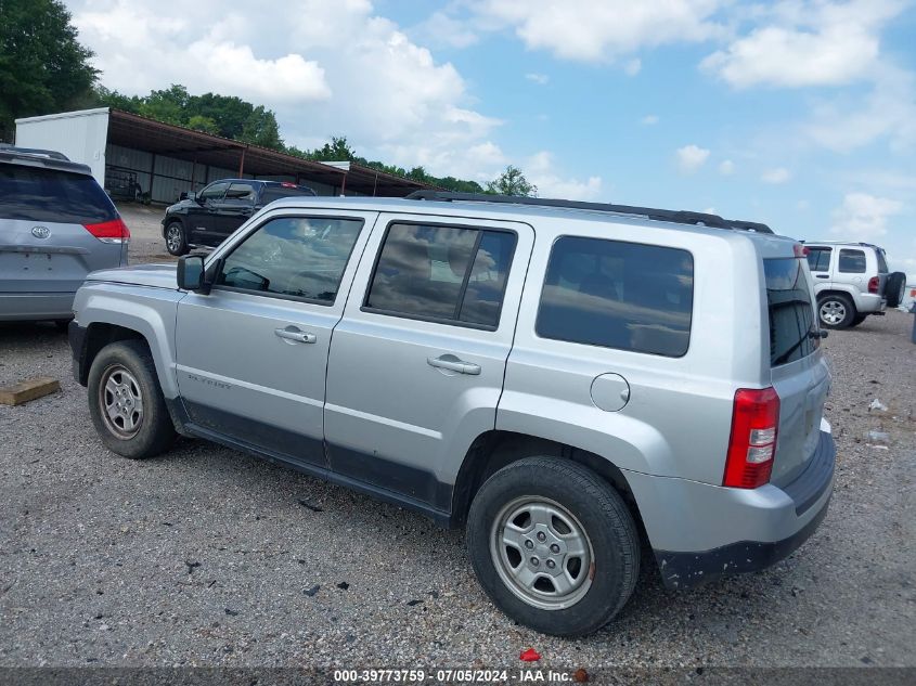 2014 Jeep Patriot Sport VIN: 1C4NJPBAXED572968 Lot: 39773759