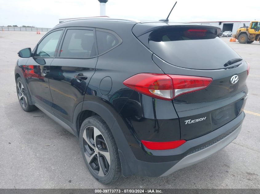 2017 Hyundai Tucson Sport VIN: KM8J3CA21HU343171 Lot: 39773773