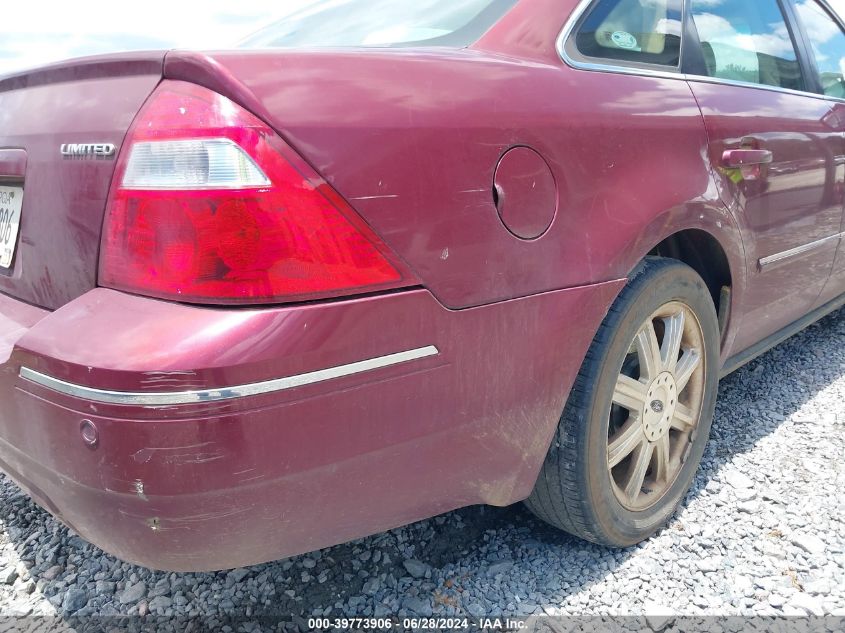 2005 Ford Five Hundred Limited VIN: 1FAHP25185G119057 Lot: 39773906