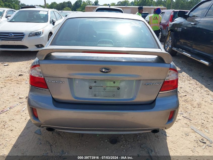 2008 Subaru Legacy 2.5I VIN: 4S3BL616186223825 Lot: 39773916