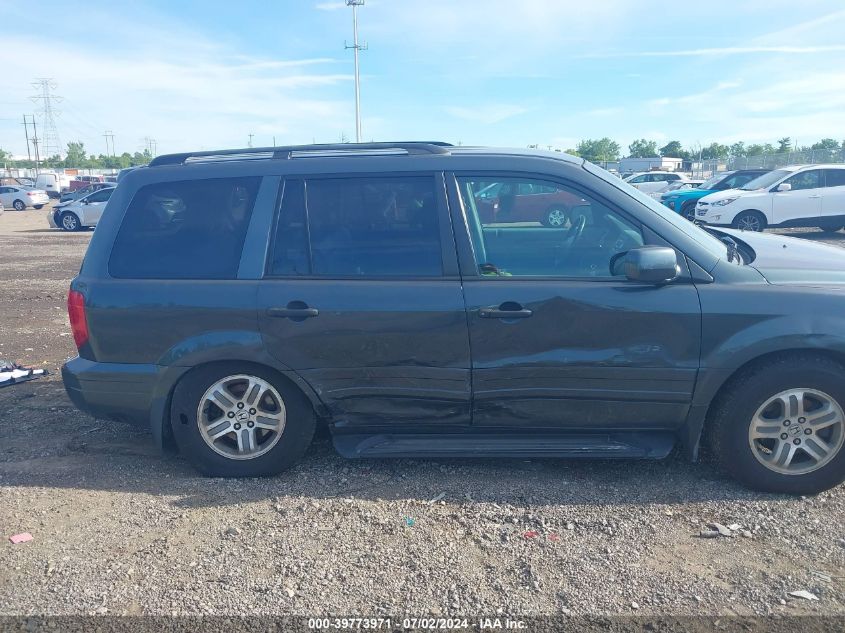 2004 Honda Pilot Exl VIN: 2HKYF18594H580624 Lot: 39773971