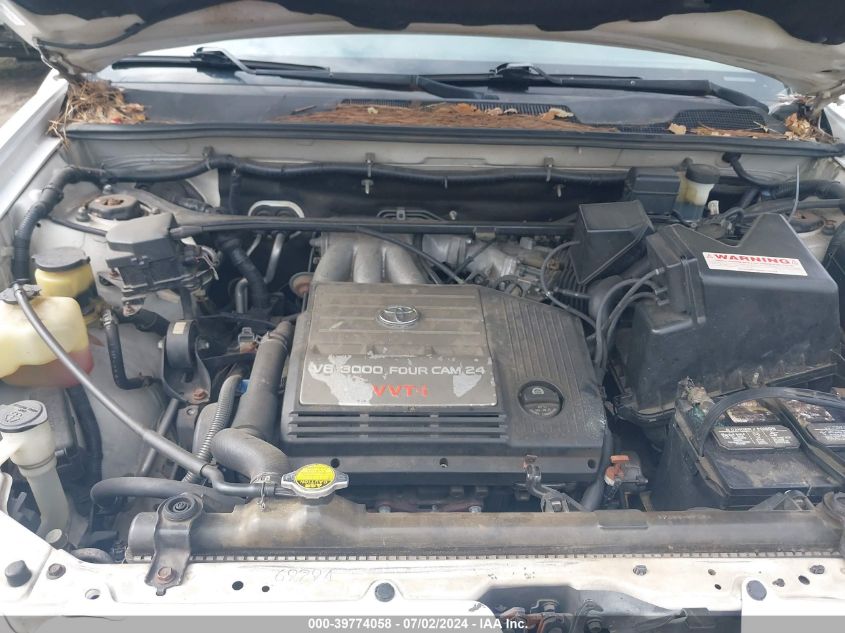 2001 Toyota Highlander VIN: JTEGF21A110010548 Lot: 39774058