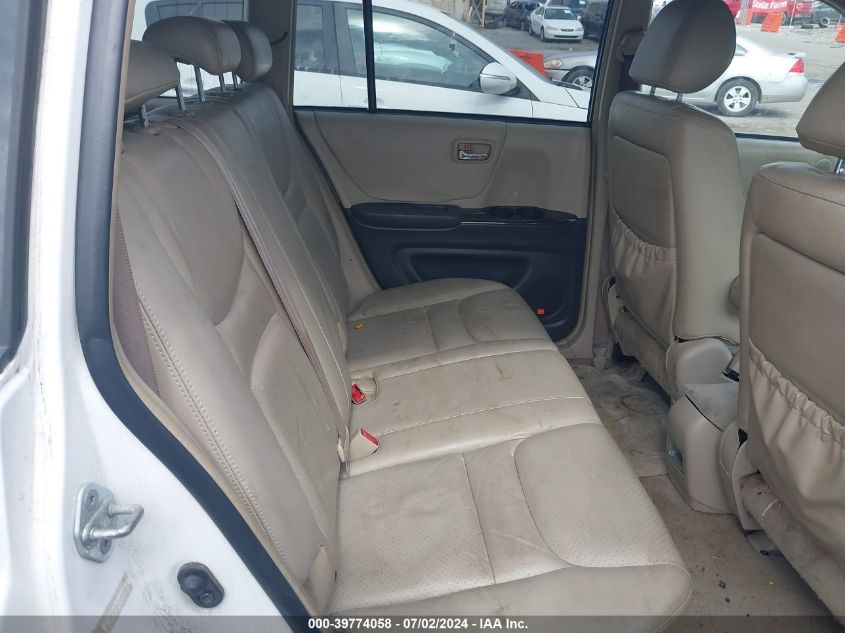 2001 Toyota Highlander VIN: JTEGF21A110010548 Lot: 39774058