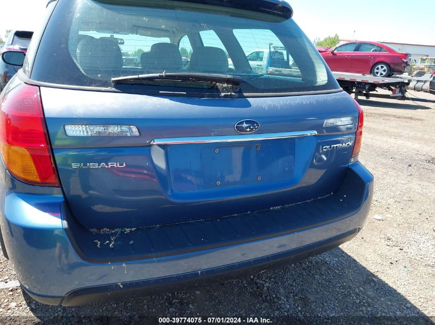 2007 Subaru Outback 2.5I VIN: 4S4BP61C677339505 Lot: 39774075