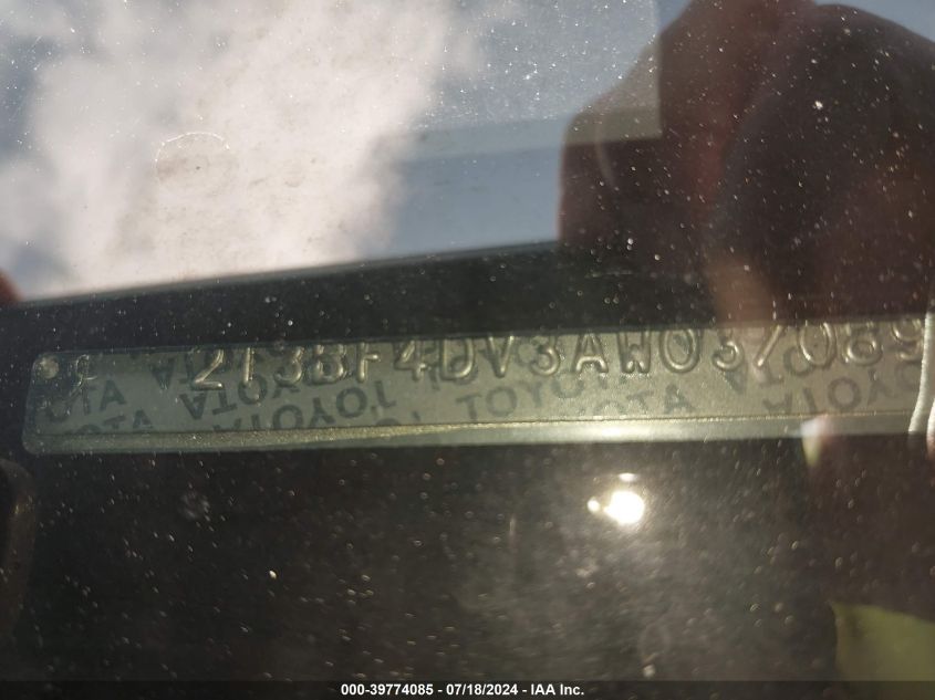 2010 Toyota Rav4 VIN: 2T3BF4DV3AW037089 Lot: 39774085