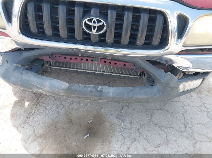 2001 Toyota Tacoma VIN: 5TEVL52N21Z778286 Lot: 39774086