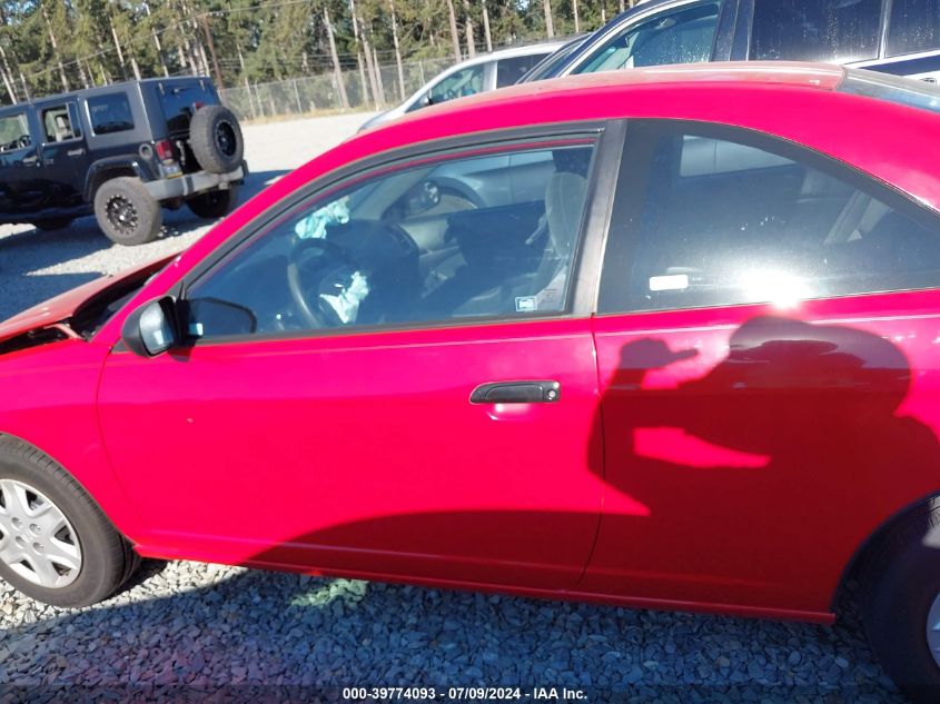 2003 Honda Civic Dx VIN: 1HGEM22283L056406 Lot: 39774093