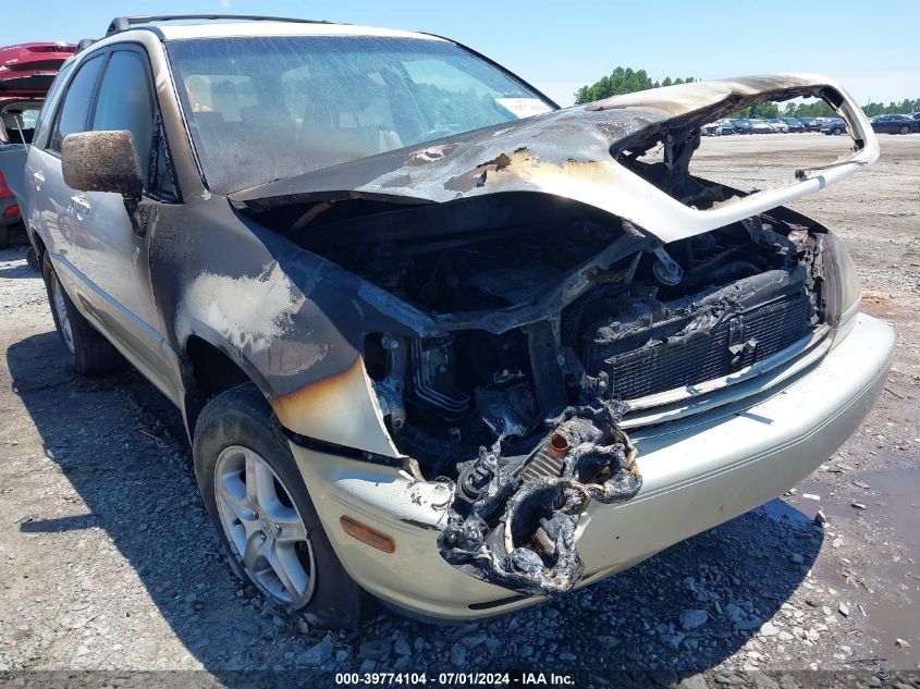 1999 Lexus Rx 300 VIN: JT6GF10U7X0013187 Lot: 39774104