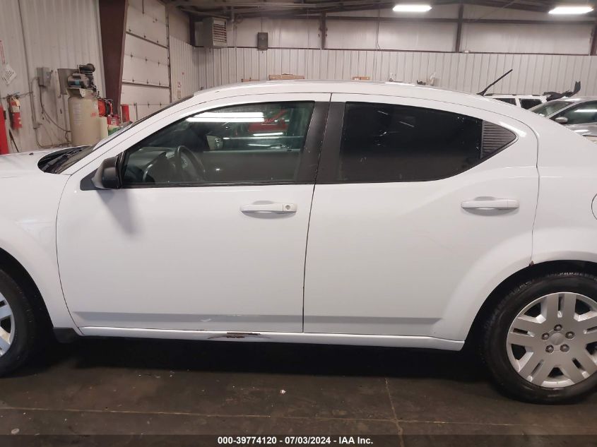 2014 Dodge Avenger Se VIN: 1C3CDZAB3EN196505 Lot: 39774120