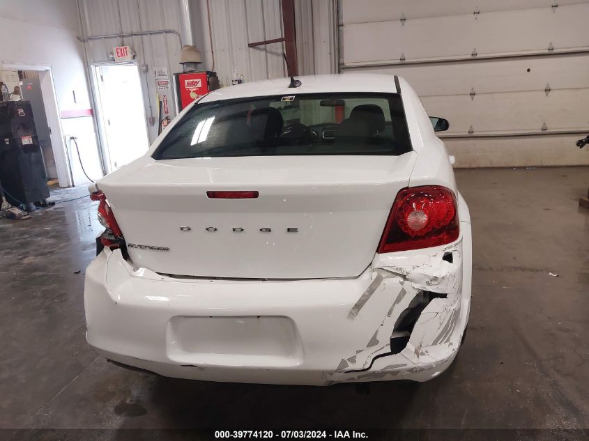 2014 Dodge Avenger Se VIN: 1C3CDZAB3EN196505 Lot: 39774120