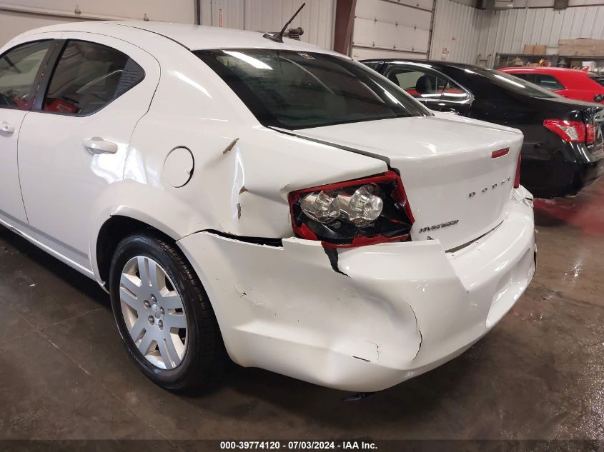 2014 Dodge Avenger Se VIN: 1C3CDZAB3EN196505 Lot: 39774120