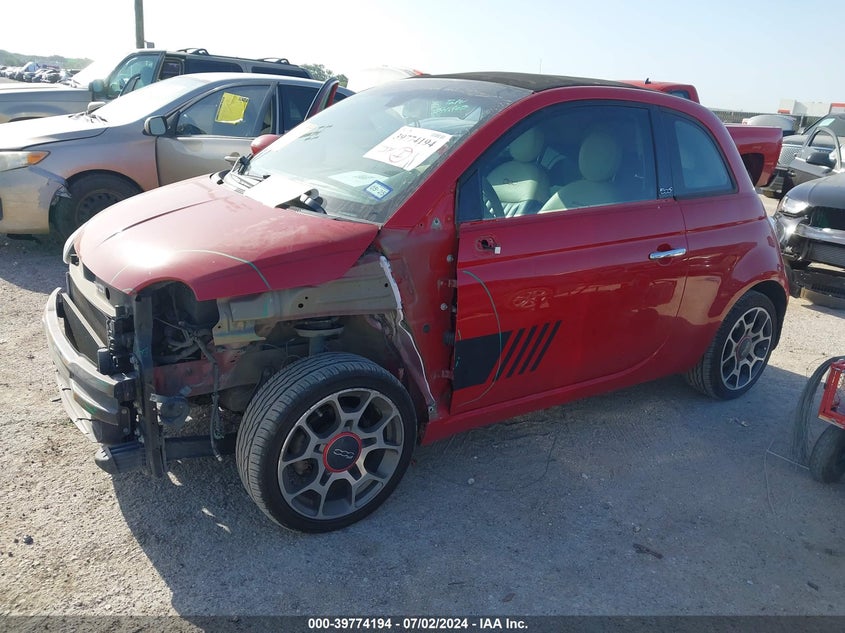 2012 Fiat 500C Pop VIN: 3C3CFFDR4CT122928 Lot: 39774194