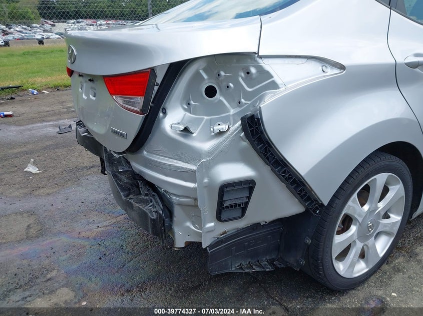 2012 Hyundai Elantra Limited (Ulsan Plant) VIN: KMHDH4AE3CU180059 Lot: 39774327
