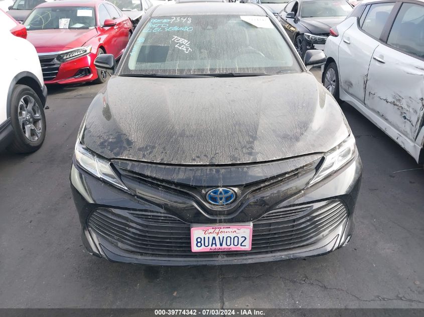 2020 Toyota Camry Le Hybrid VIN: 4T1C31AK4LU015166 Lot: 39774342