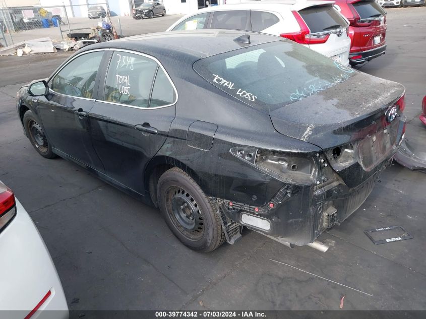 2020 Toyota Camry Le Hybrid VIN: 4T1C31AK4LU015166 Lot: 39774342