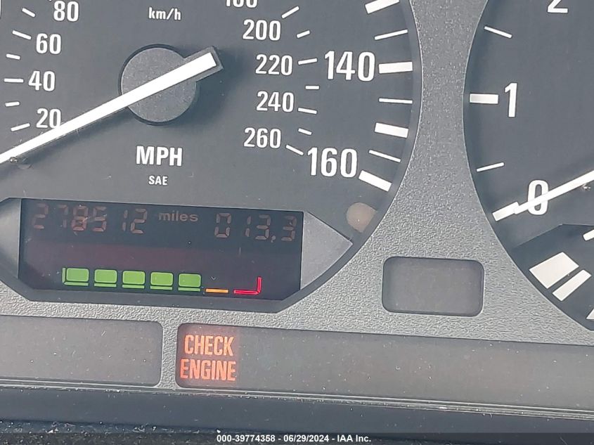 1995 BMW 325 Is VIN: WBABF3320SEF48981 Lot: 39774358