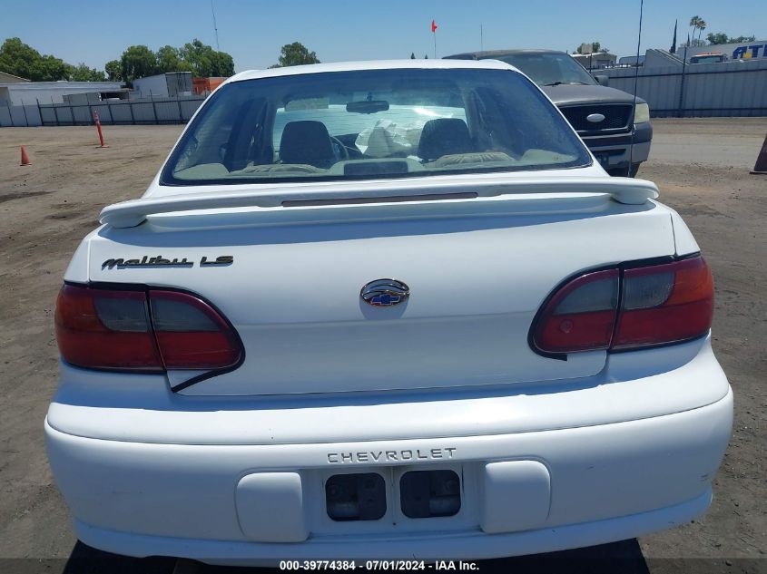 1999 Chevrolet Malibu Ls VIN: 1G1NE52J6XY133800 Lot: 39774384