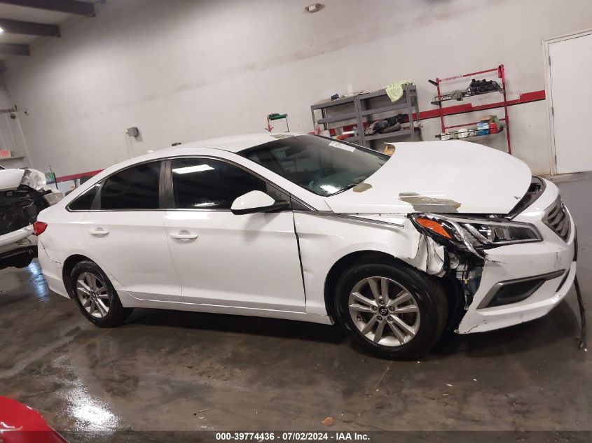 2017 Hyundai Sonata Se VIN: 5NPE24AFXHH517122 Lot: 39774436