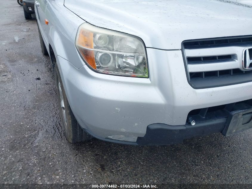 2007 Honda Pilot Ex-L VIN: 2HKYF18687H516779 Lot: 39774462