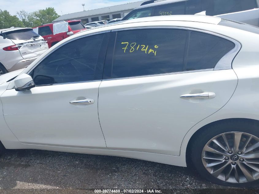 2021 Infiniti Q50 Luxe VIN: JN1EV7BP8MM705205 Lot: 39774488