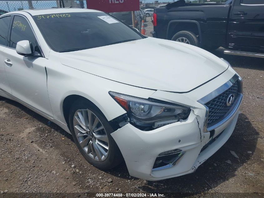 2021 Infiniti Q50 Luxe VIN: JN1EV7BP8MM705205 Lot: 39774488