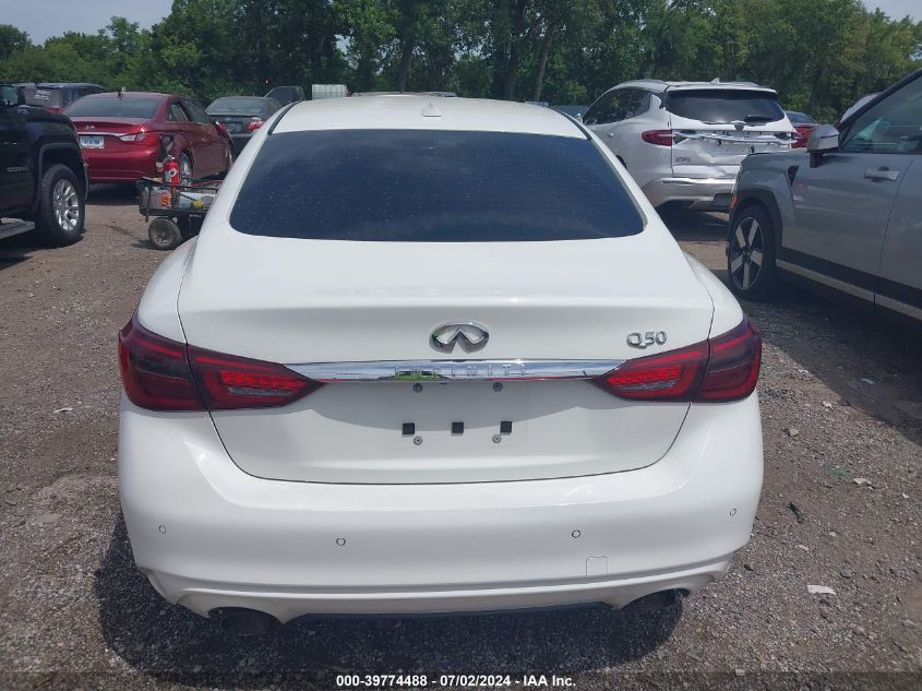 2021 Infiniti Q50 Luxe VIN: JN1EV7BP8MM705205 Lot: 39774488