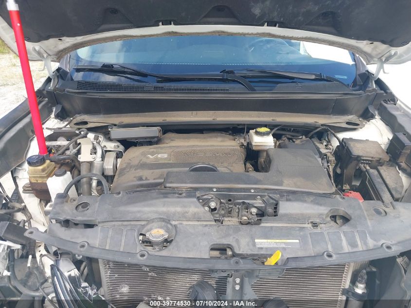 2019 Nissan Pathfinder Sv VIN: 5N1DR2MNXKC622790 Lot: 39774530