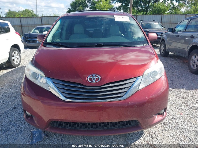 2013 Toyota Sienna Xle V6 8 Passenger VIN: 5TDYK3DC2DS347223 Lot: 39774546