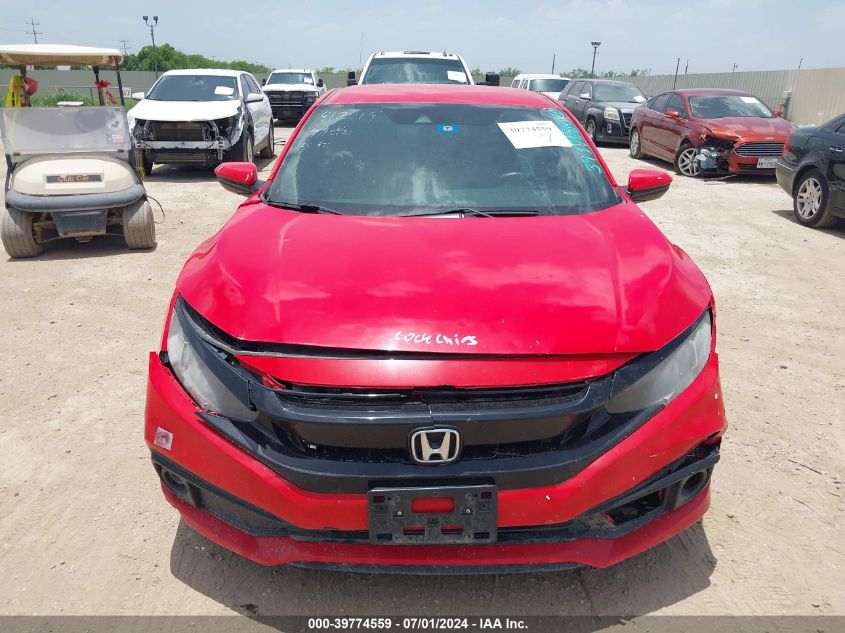2020 Honda Civic Sport VIN: 2HGFC2F80LH540153 Lot: 39774559