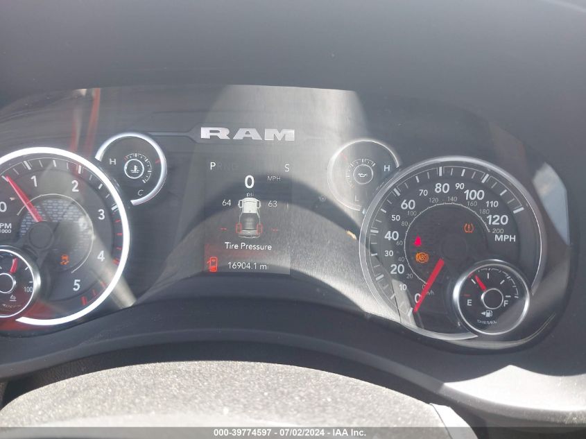 2024 Ram 2500 Big Horn VIN: 3C6UR5DL1RG157965 Lot: 39774597