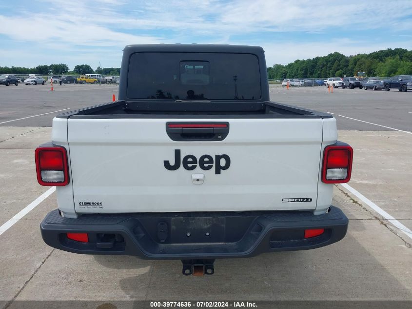 2020 Jeep Gladiator Sport VIN: 1C6JJTAG8LL175671 Lot: 39774636