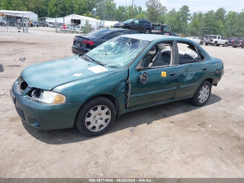 2000 Nissan Sentra Gxe/Xe VIN: 3N1CB51D4YL354272 Lot: 39774666
