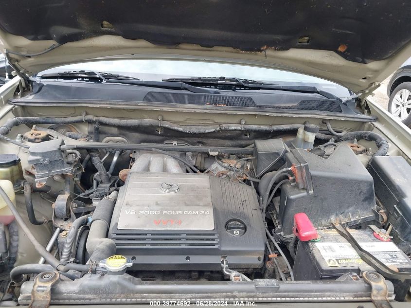 2001 Toyota Highlander V6 VIN: JTEHF21A810005237 Lot: 39774692