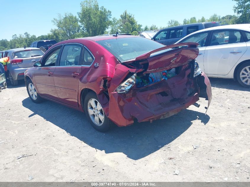 2008 Chevrolet Impala Lt VIN: 2G1WT58K881331793 Lot: 39774740