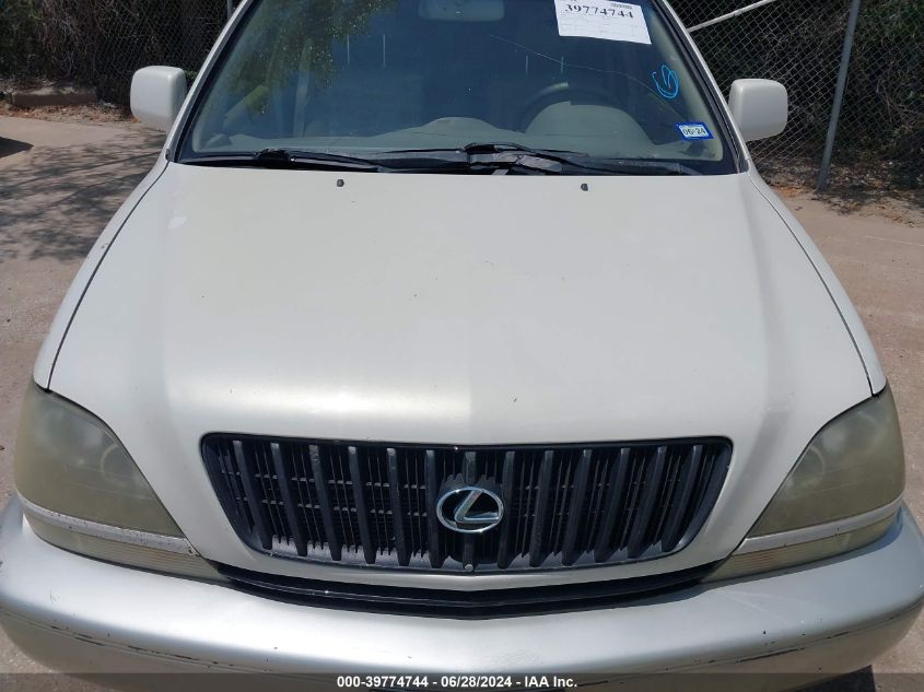 1999 Lexus Rx 300 VIN: JT6HF10U3X0072368 Lot: 39774744