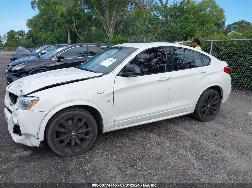 2016 BMW X4 M40I VIN: 5UXXW7C50G0M91188 Lot: 39774746