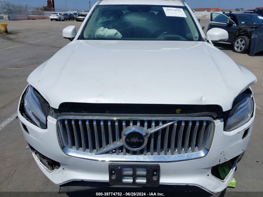 2022 Volvo Xc90 T8 Recharge Momentum VIN: YV4BR00K2N1783143 Lot: 39774752