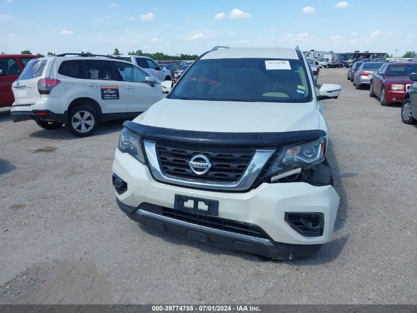 2017 Nissan Pathfinder Sl VIN: 5N1DR2MN2HC637163 Lot: 40565521