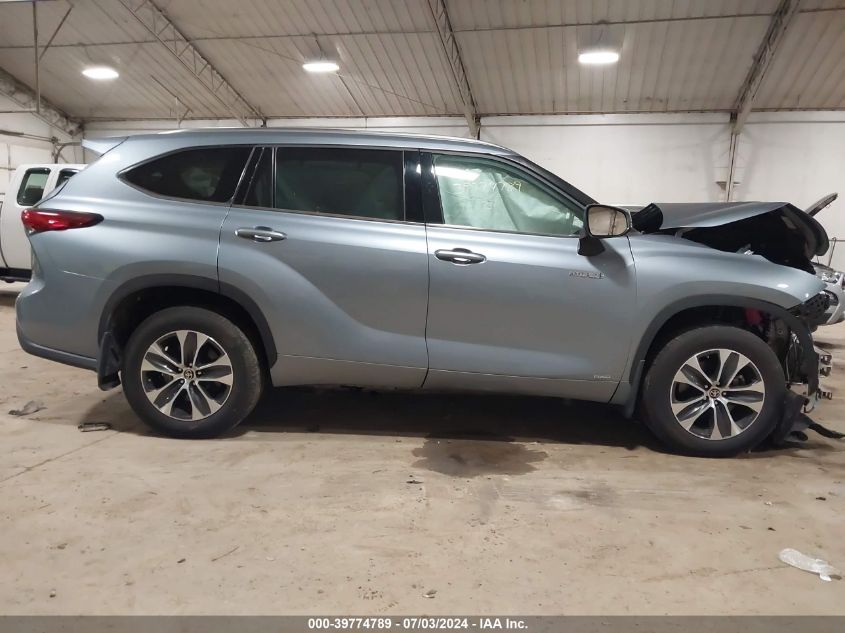 2021 TOYOTA HIGHLANDER HYBRID XLE - 5TDHBRCH2MS064983