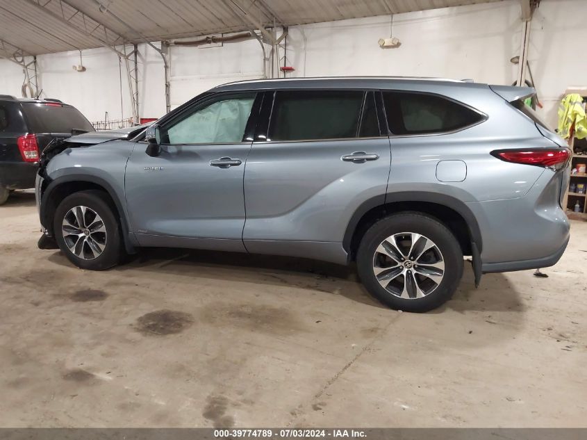 2021 TOYOTA HIGHLANDER HYBRID XLE - 5TDHBRCH2MS064983