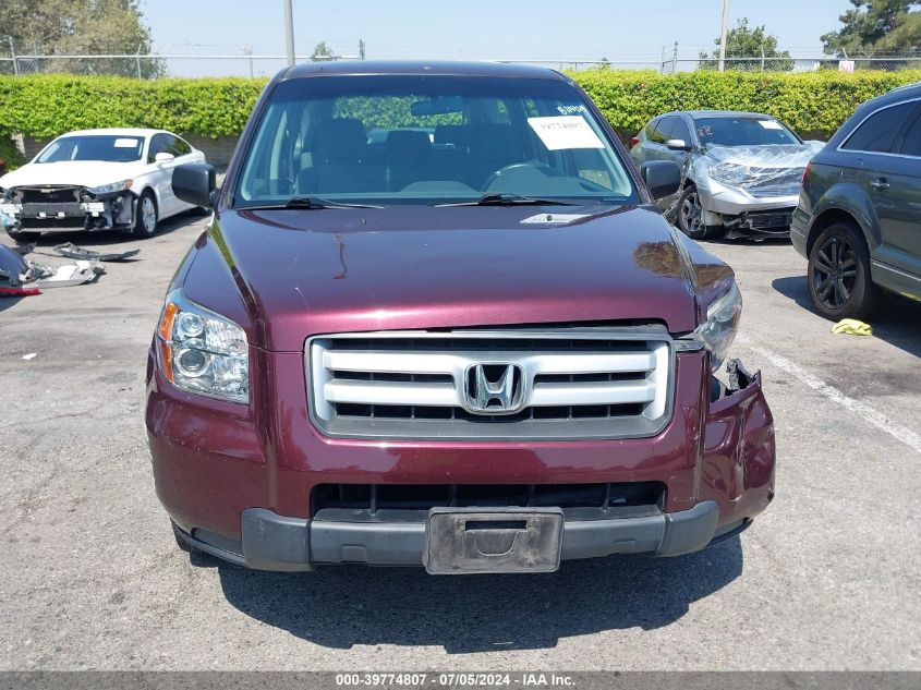 2007 Honda Pilot Lx VIN: 2HKYF18127H530407 Lot: 39774807