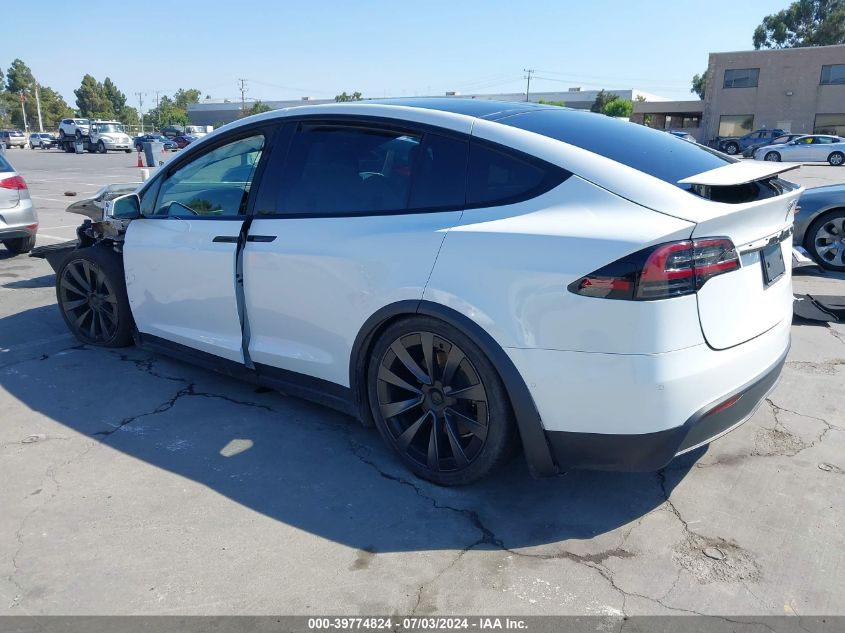 2022 Tesla Model X Dual Motor All-Wheel Drive VIN: 7SAXCBE53NF362843 Lot: 39774824