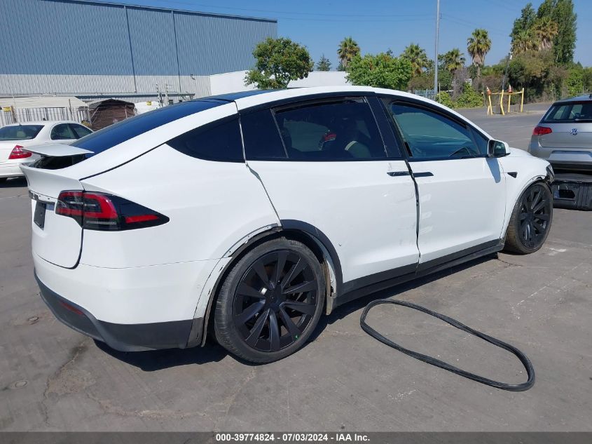 2022 Tesla Model X Dual Motor All-Wheel Drive VIN: 7SAXCBE53NF362843 Lot: 39774824