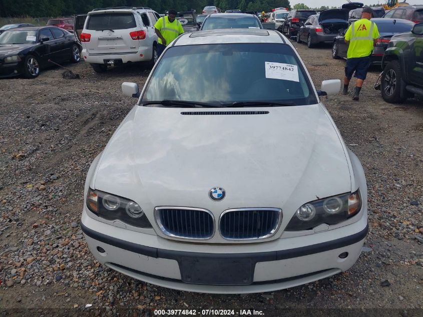 2004 BMW 325I VIN: WBAEV33474KR27933 Lot: 39774842