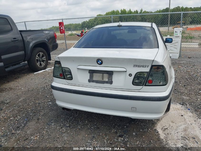 2004 BMW 325I VIN: WBAEV33474KR27933 Lot: 39774842