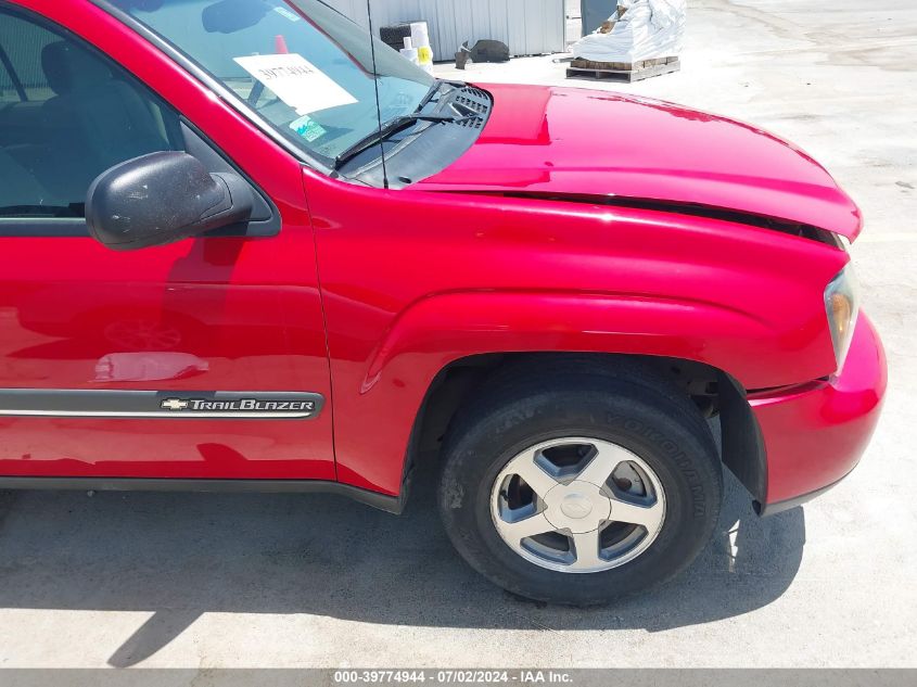 2002 Chevrolet Trailblazer Lt VIN: 1GNDS13S022159808 Lot: 39774944