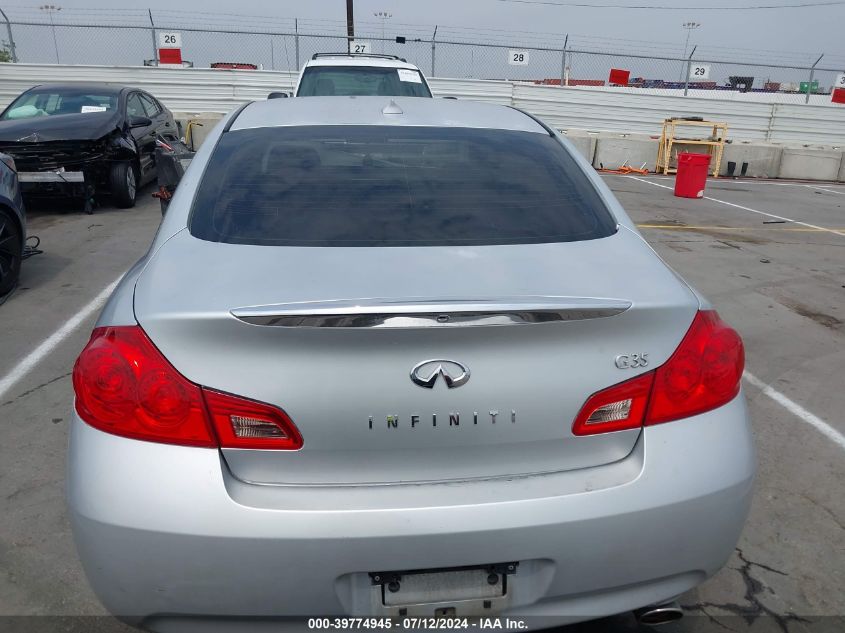 2008 Infiniti G35 VIN: JNKBV61E38M216418 Lot: 39774945