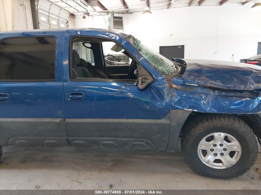 2003 Chevrolet Avalanche 1500 VIN: 3GNEK13T13G347033 Lot: 39774959