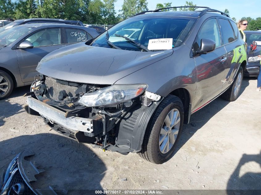 2011 Nissan Murano S/Sl/Le VIN: JN8AZ1MW5BW162760 Lot: 39775017